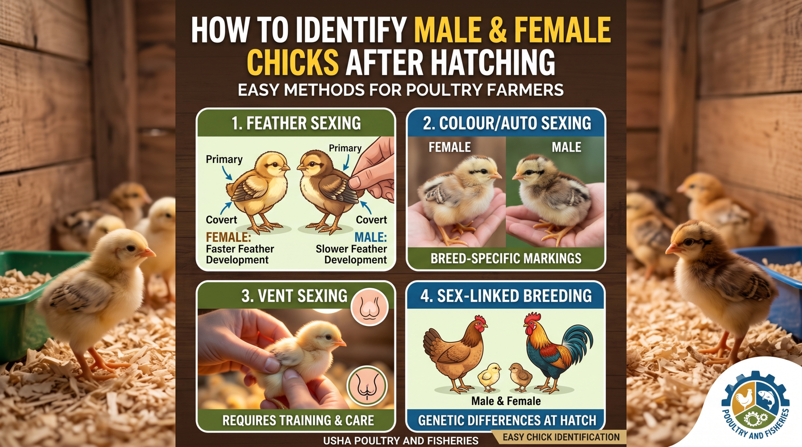 "How to Identify Male and Female Chicks After Hatching: Easy Methods for Poultry Farmers